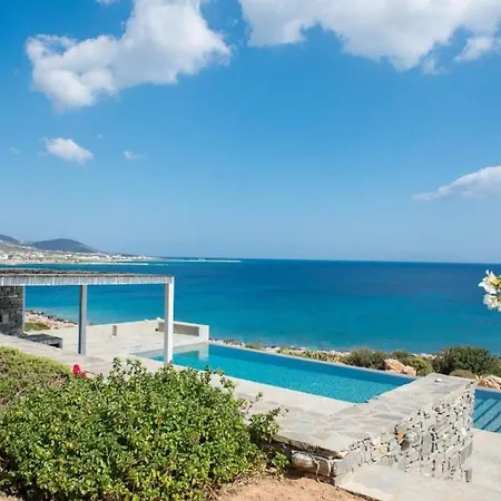 빌라 Elite Villa Sea Front 3 Bedroom Private Pool Sea View Makrya Myti Alyki